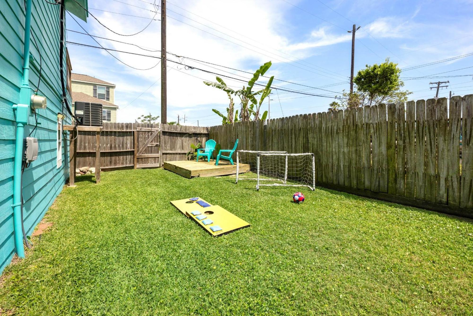 Nr Beach Pier Oasis Game Tables Yard Bbq Galveston Exteriör bild
