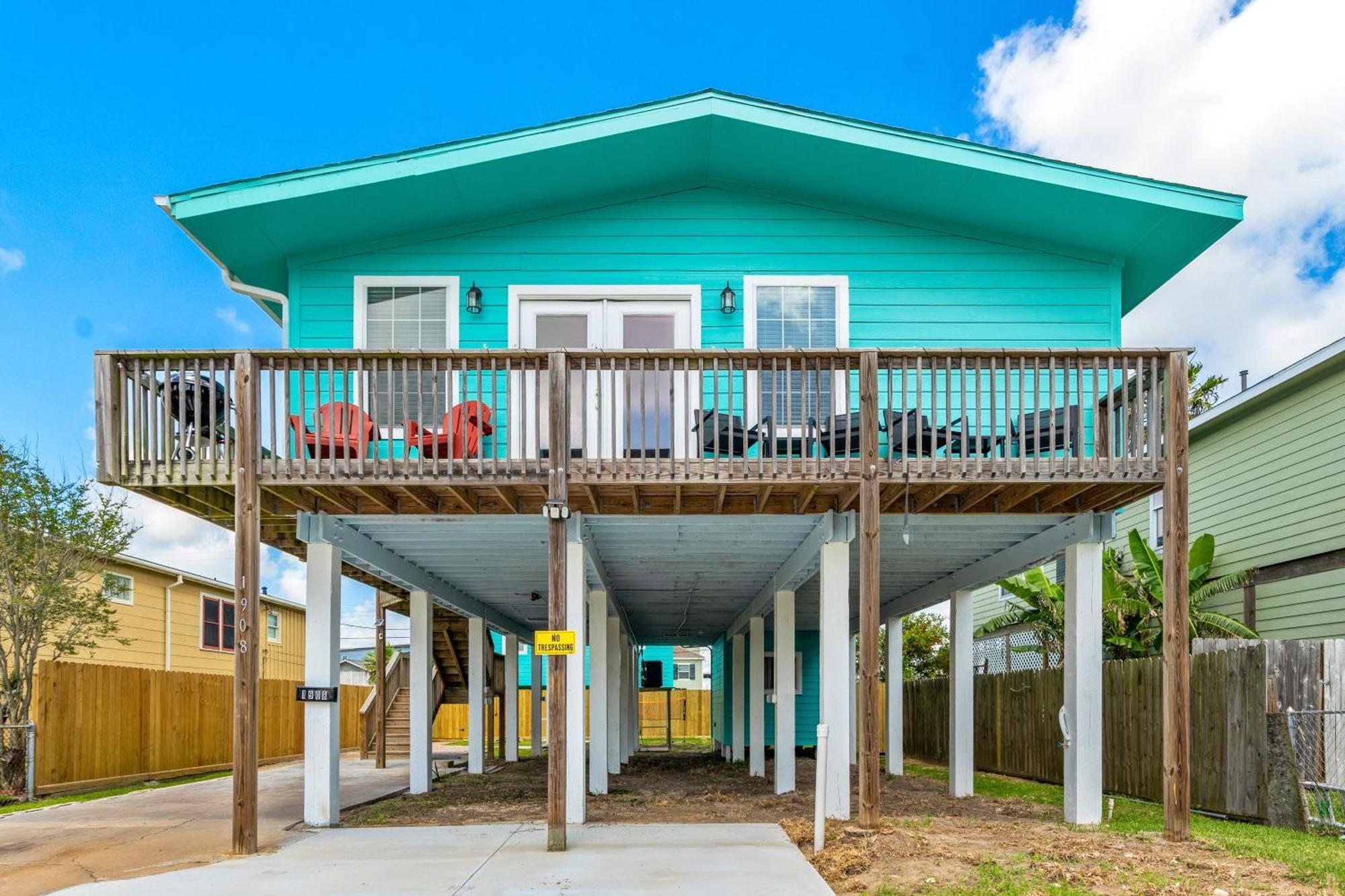 Nr Beach Pier Oasis Game Tables Yard Bbq Galveston Exteriör bild