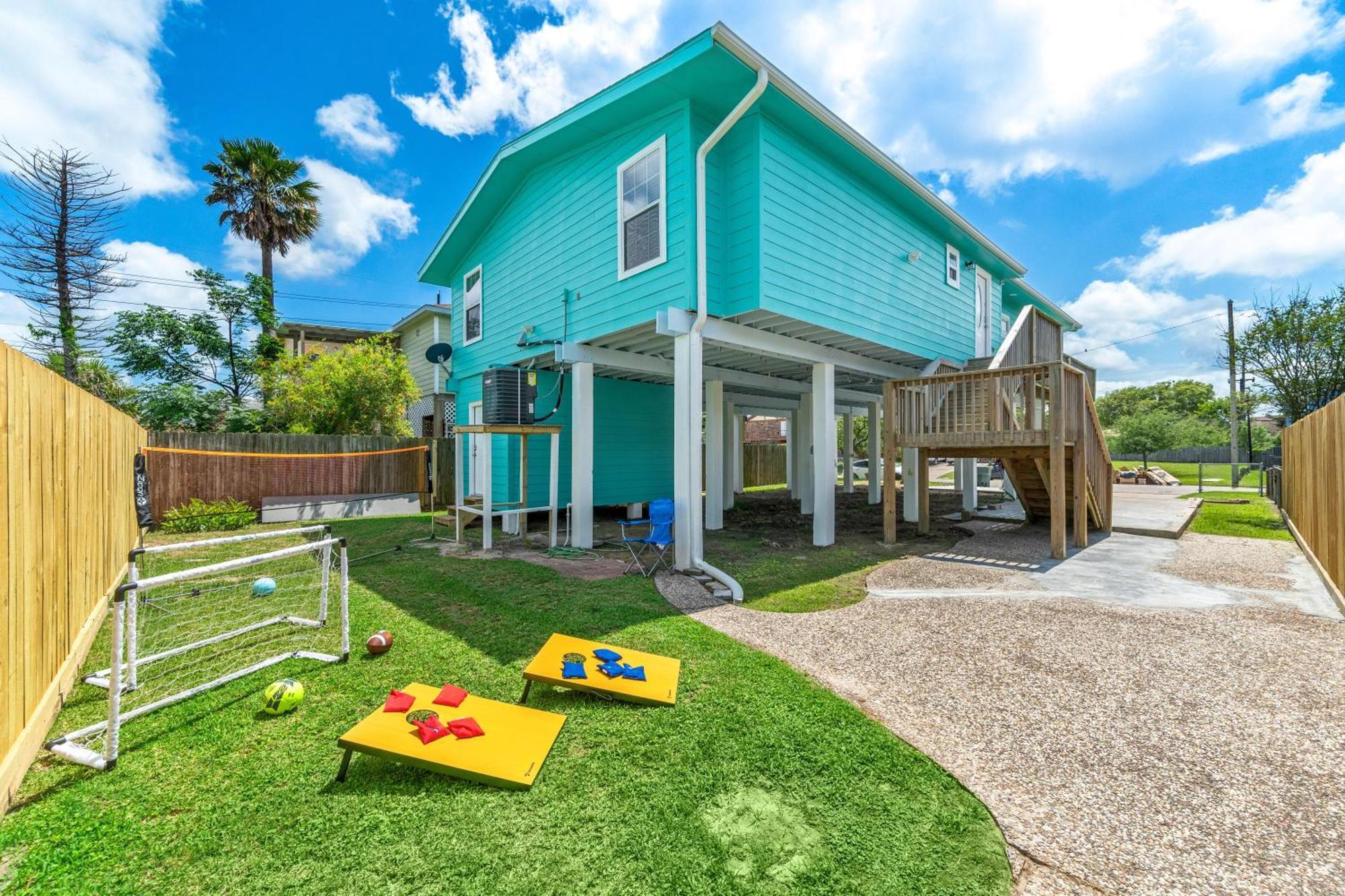Nr Beach Pier Oasis Game Tables Yard Bbq Galveston Exteriör bild